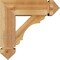 Ekena Millwork Olympic Arts and Crafts Rough Sawn Bracket w/ Offset Brace, Western Red Cedar, 6"W x 16"D x 16"H BKT0604X16X16OLY03RWR - alternate 2